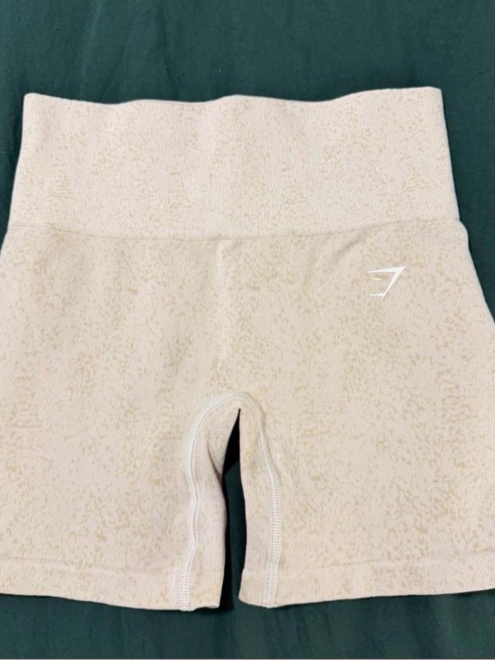Gymshark Women's High-Waist Seamless Bike Shorts in Light Beige